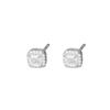 Brincos Quadrados Pequenos de Açúcar em Prata Esterlina S925 Feminino Citrino Diamante Design de Nicho Brincos Estilo Ins Explosões do Pequeno Livro Vermelho 18K