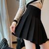 Falda plisada estilo universitario para mujer, verano, falda blanca, estilo japonés, cintura alta, adelgazante, talla grande, falda línea A, apoyo al por mayor