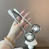 Colher de Aço Inoxidável 316 de Alto Valor para Uso Doméstico, Colher Redonda Simples Espessada, Colher de Fundo Plano, Colher de Jantar, Colher de Sobremesa, Concha
