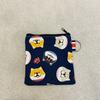 Monedero de dibujos animados, minibolso creativo y bonito para llaves, tarjetas, bolsa de tela, bolsa de lona para almacenamiento, bolsa japonesa con cremallera