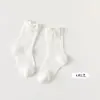 Meias de Verão de Renda para Meninas, Primavera e Verão, Malha Fina Estilo Lolita, Meias de Meia-Cança de Renda de Princesa para Crianças