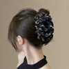 Pinza para el pelo de gasa de nube de verano con lazo de malla para la parte trasera de la cabeza, pinza grande de nube, accesorio para el pelo de pinza de tiburón