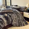 Conjunto de Roupa de Cama em Lã de Leite Conjunto de Quatro Peças Classe A Categoria Mãe e Bebê Peça Única de Inverno Capa de Edredom Colcha Lençol Lençol com Elástico Toque de Luxo Leve High-End