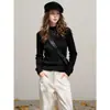 Suéter de tricô com ponto trançado e gola alta para mulheres, atmosfera de início de outono, para primavera e inverno, slim fit, macio, amigo da pele, camada interna para o dia a dia