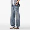 Jeans Anchos de Estilo Americano para Hombre, Corte Recto Holgado, Marca de Moda, Jeans Casuales Lavados para Jóvenes, Nuevo Modelo 2026