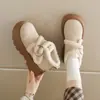 Zapatos Birkenstock de suela gruesa para mujer, tendencia de moda coreana 2026, novedad de invierno, forrados de felpa, de caña alta, para personas bajas, zapatos de algodón que aumentan la altura