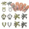 2026 Año del Caballo Accesorios de Aleación para Uñas Modelo Nuevo con Pedrería y Perlas Decoraciones de Caballo Pequeño con Pedrería para Uñas Portátiles