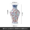 Porcelana Azul y Blanca Pez Rojo Jarrón Grande Entrada Lujo Cerámica de Jingdezhen Porcelana Oficina Estilo Chino Sala de Estar Decoración Adornos