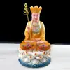 Mármore Branco Três Santos de Saha Buda Shakyamuni Bodhisattva Ksitigarbha Bodhisattva Avalokitesvara Ornamento para Salão de Buda Doméstico Atacado