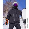 Chaqueta de Esquí Moderna, Cortavientos e Impermeable, Unisex, Tallas Grandes, Forrada de Polar, Engrosada, Cálida, con Capucha, Abrigo de Montañismo