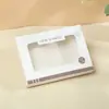 Caixa de Embalagem Simples Pronta para Roupas Íntimas para Meninos e Meninas, Embalagem Universal Multi-Especificação para Roupas Íntimas e Meias, Caixa com Tampa e Base tipo Céu e Terra com Janela