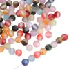 Miçangas Redondas de 8mm de Resina com Glitter Fino e Furo Reto, Flores Secas, Feitas à Mão, DIY, Pulseira, Colar, Acessórios de Joalheria, Materiais, Atacado