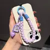 Lindo Lanyard de Gatito para Teléfono Correa de Muñeca de Alto Nivel Dopamina Cuerda Anti-Pérdida Colgante Decoración Pulsera Cadena de Tarjeta para Teléfono