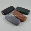Estuches para Gafas al por Mayor: Caja de Hierro de Cuero Sintético Simple, Elegante, Resistente a la Presión, de Gama Alta con Tacto Premium, Modelo Nuevo, Estuche para Gafas de Cuero Negro Brillante