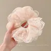 2025 Nuevo Flor de Pelo de Alto Sentido Cuerda para el Cabello Cuerda para el Cabello Lazo Adorno para la Cabeza Infantil Encaje Blanco Francés Anillo Grande para el Cabello para Mujeres