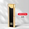 Encendedor inflable de llama abierta personalizado, encendedor lateral de aspecto elegante, rueda de amolado de flores rica, encendedor largo de regalo