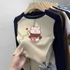 Nova Blusa Quente Infantil Outono/Inverno 2026 Meninas Patchwork Manga Longa Casual Menina Lã Fleece Gola Redonda Camada Base