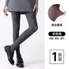 Medias Huecas con Patrón de Diamantes Negros, Estilo Delgado de Algodón Primavera/Verano, Ligeramente Compresivas, Adelgazantes, Serie Gris, Leggings para Exteriores