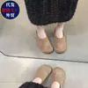 Pantuflas de media caña de malla con punta cerrada para mujer, para uso exterior en verano, nuevo estilo de nicho 2026, aumento interno de altura, sandalias transpirables de estilo retro francés