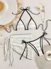 Fuente de Suministro Exclusiva de Comercio Electrónico Transfronterizo Directo de Fábrica Wholesale Trajes de Baño para Mujer, Estilo Ins Coreano, Conjunto de Dos Piezas de Alta Gama para Resort y Aguas Termales