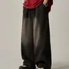 Jeans retro japoneses lavados desgastados para mujer marca de moda de alta calle ins pantalones holgados rectos de pierna ancha pantalones casuales