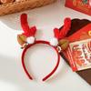 Nueva diadema navideña europea y americana con astas, joyería para adultos hecha a mano, bonita tocado para niños, artículos de venta al por mayor