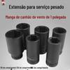 Cabeça de manga de pistola de ar alongada 1 polegada manga pneumática pesada 36 41 46 50 55 60 65