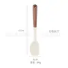 Juego de Utensilios de Cocina de 9 Piezas, Espátula Antiadherente Resistente a Altas Temperaturas, Espátula para Cocinar, Cuchara para Sopa, Mango de Madera, Juego de Utensilios de Cocina de Silicona al por Mayor