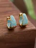 Nuevos Pendientes de Aro Dorados Estilo Coreano, Sencillos y de Moda, Diseño de Nicho de Alta Gama, Pendientes de Estilo Minimalista para Mujer al por Mayor