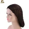 Red Trenzada de Ganchillo Hecha a Mano para Mujer, Bolsillo de Malla, Sombrero para el Cabello de Placa de Malla, Gorro de Noche, Lazo Retro, Estilo Retro