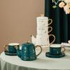 Juego de té de cerámica INS traje tetera de flores estilo europeo olla madre e hijo Amazon superventas cafetera tetera regalo