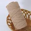 Corda de Algodão Colorida de 3mm Fiada no Núcleo Material para Bolsa Tecida DIY Feita à Mão Corda de Algodão para Tapeçaria Corda Decorativa Colorida Atacado