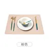 Mantel Individual Minimalista Ins Nórdico Mantel de Cuero Doble Cara Creativo Pu Mantel Estilo Occidental Venta al por Mayor Impermeable Aislamiento Térmico