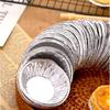 Molde desechable para tartaletas de huevo de papel de aluminio, molde redondo para tartaletas de huevo, soporte para base de tartaletas de huevo de papel de aluminio, molde para tartas de limosna, herramienta para hornear