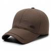 Gorra nueva de otoño e invierno para hombre, gorra cálida sencilla para personas de mediana edad y mayores, gorra de algodón grueso con forro polar, gorra de béisbol con protección para los oídos para exteriores