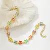 Pulsera de Acero Inoxidable con Mariposa de Diamantes de Cristal de Colores de Moda Estilo Ins Transfronteriza, Acero de Titanio Dulce de Nicho con un Ambiente Juvenil, Popular
