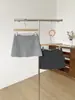 Saia A-line listrada color-block de cintura alta para mulheres, novo estilo verão 2026, sexy e modeladora, anti-exposição, minissaia justa