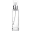 Botella de Spray Transparente de Vidrio Botella Dispensadora de Cosméticos Botella de Loción de Presión Loción de Molécula Pequeña Muestra de Loción Botella de Rocío Puro