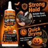 KineShineX Pegamento para Manualidades de Fiesta de Halloween Adhesivo para Decoraciones de Calabaza Secado Rápido Fuerte Pegamento DIY