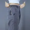 Jeans Casuais Lyocell Tencel Masculino 2026 Novo Calça Longa Reta Solta Calça Esportiva Fina de Verão
