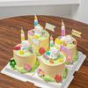 Celebridades de Internet Niños Lindos Cordero de Pradera Decoración de Pasteles Adornos Mesa de Postres Primer Cumpleaños del Bebé Decoración para Hornear