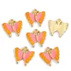 Accesorios de Aleación con Goteo de Aceite de Mariposa Colorida DIY para Bolsas, Llaveros y Collares
