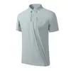 Camisa Polo de Manga Corta con Protección Solar Estilo Nuevo Verano 2026 para Hombres y Mujeres de Seda de Hielo Transpirable que Absorbe la Humedad Secado Rápido Camisa con Sensación de Hielo