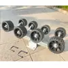 Accesorios para Remolque de Bote Inflable Bastidor de Remolque con Rodillos Accesorios para Remolque Marino Juego de Rodillos Negro Juego de Rodillos Rueda Superior para Bote