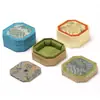 Jingdong Joyería Caja de Pulsera Bordada con Tapa Octagonal de Gama Alta Nuevo Estilo Chino Artesanía Cultural Empaque de Pulsera Caja de Joyería
