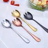 Venta al por mayor de fábrica juego de cuchara para ensalada de frutas y tenedor para ensalada de acero inoxidable vajilla gruesa de alta calidad para el hogar venta caliente transfronteriza