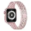 Adecuado para Correa de Metal para Apple Watch, Modelo de Aleación Full Diamante de Cinco Eslabones, Pulsera de Diamantes de Colores de 22 mm para Samsung Huawei