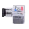 Enchufe de Válvula Solenoide Hidráulica, Enchufe de Bobina Solenoide, Caja de Conexiones de Relé con Luz, 24V22 Lede