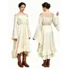 Vestido medieval retro europeo, vestido largo estilo Renacimiento entallado a la cintura, disfraz de escenario cosplay para Halloween
