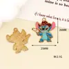 Dibujos Animados Stitch Accesorios para Joyería DIY Colgante de Aleación con Goteo de Aceite Llavero Cadena para Teléfono Móvil Colgante de Collar Colgante